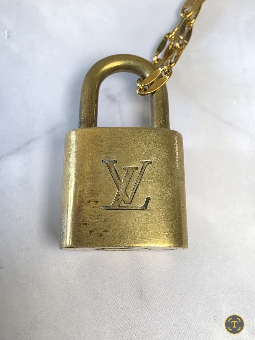 Louis Vuitton Lock & Key Necklace Set on Unbranded Layered Chains - Picture 8 of 8